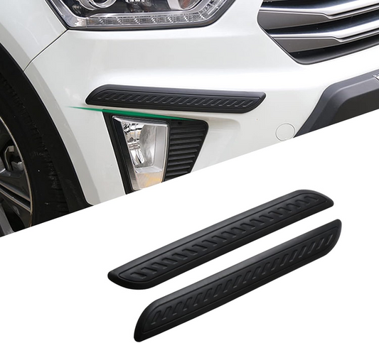 Karite 2 PCS Car Bumper Anti-Scratch Strips, 15.75 Inch Car Body Anti-Collision Stickers, Car Bumper Anti-wear Protection Strips, Universal Car Protection Strips (Black)