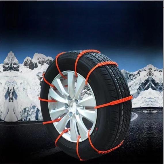 Karite 12PCS Car anti-skid ties off-road car tire chains snow mud emergency extrication plastic anti-skid chains