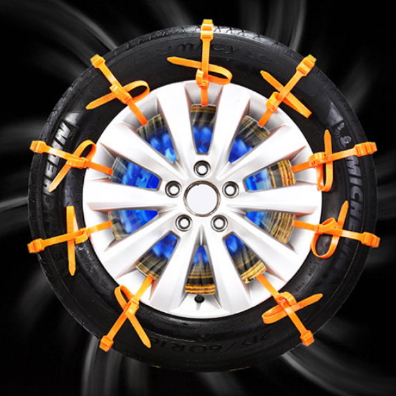 Karite 12PCS Car anti-skid ties off-road car tire chains snow mud emergency extrication plastic anti-skid chains